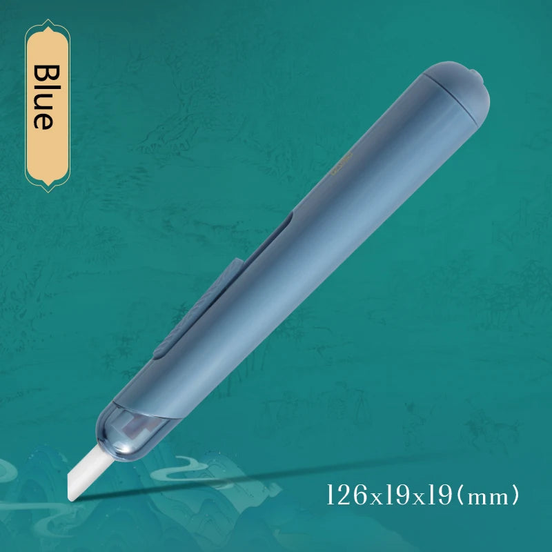 Deli Ceramic Box Cutter Utility Knife – Safe Pocket Paper Opener, Anti-Slip Office & Art Stationery Cutting Tool
