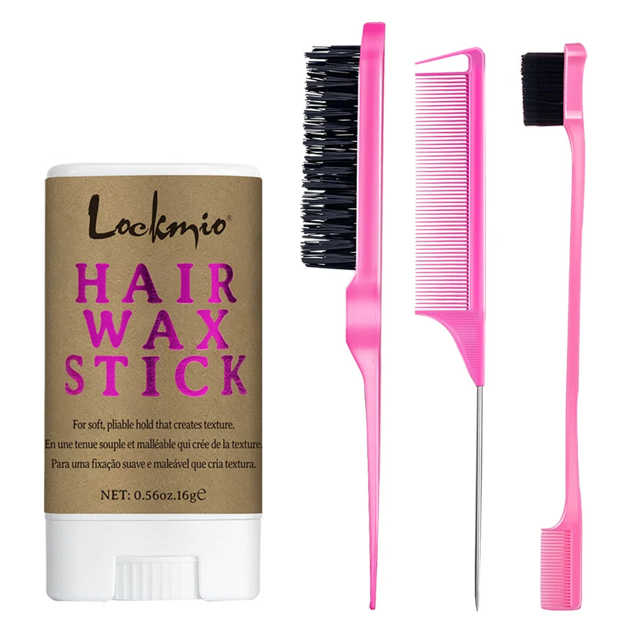 LOCKMIO Women’s Hair Wax Stick – Anti-Frizz Flyaway Control Styling Pomade for Wigs & Broken Hair, Long-Lasting Smoothing