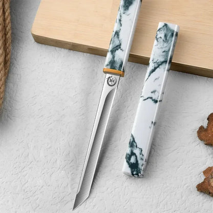 High Hardness Kitchen Knife - Portable Pocket Fruit Knife with Scabbard, Boning Knife for Cooking