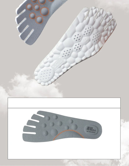 Gallonshark Five-Finger Split Toe Shoes – Lace-Up, Anti-Slip, Silent Soft Sole for Indoor Sports, Fitness, Yoga & Skipping Rope