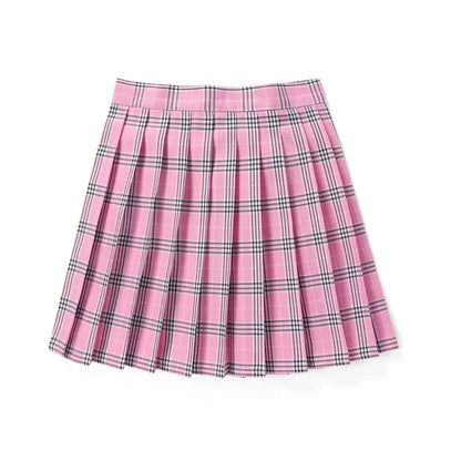 Women’s High Waist A-Line Skirt – Summer Harajuku Style Black Mini Pleated School Girl Uniform