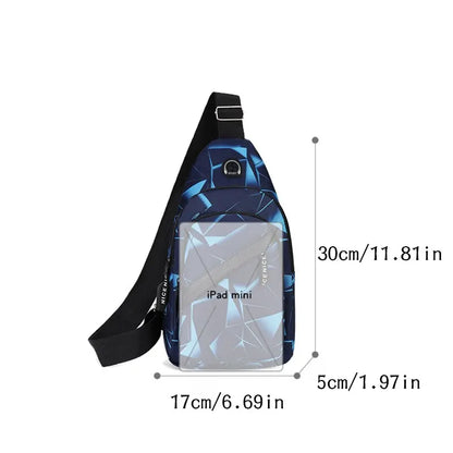 Men's Ins New Fashionable Korean Version Crossbody Chest Pack - Lightweight Outdoor Sports Casual Couple Backpack Trend