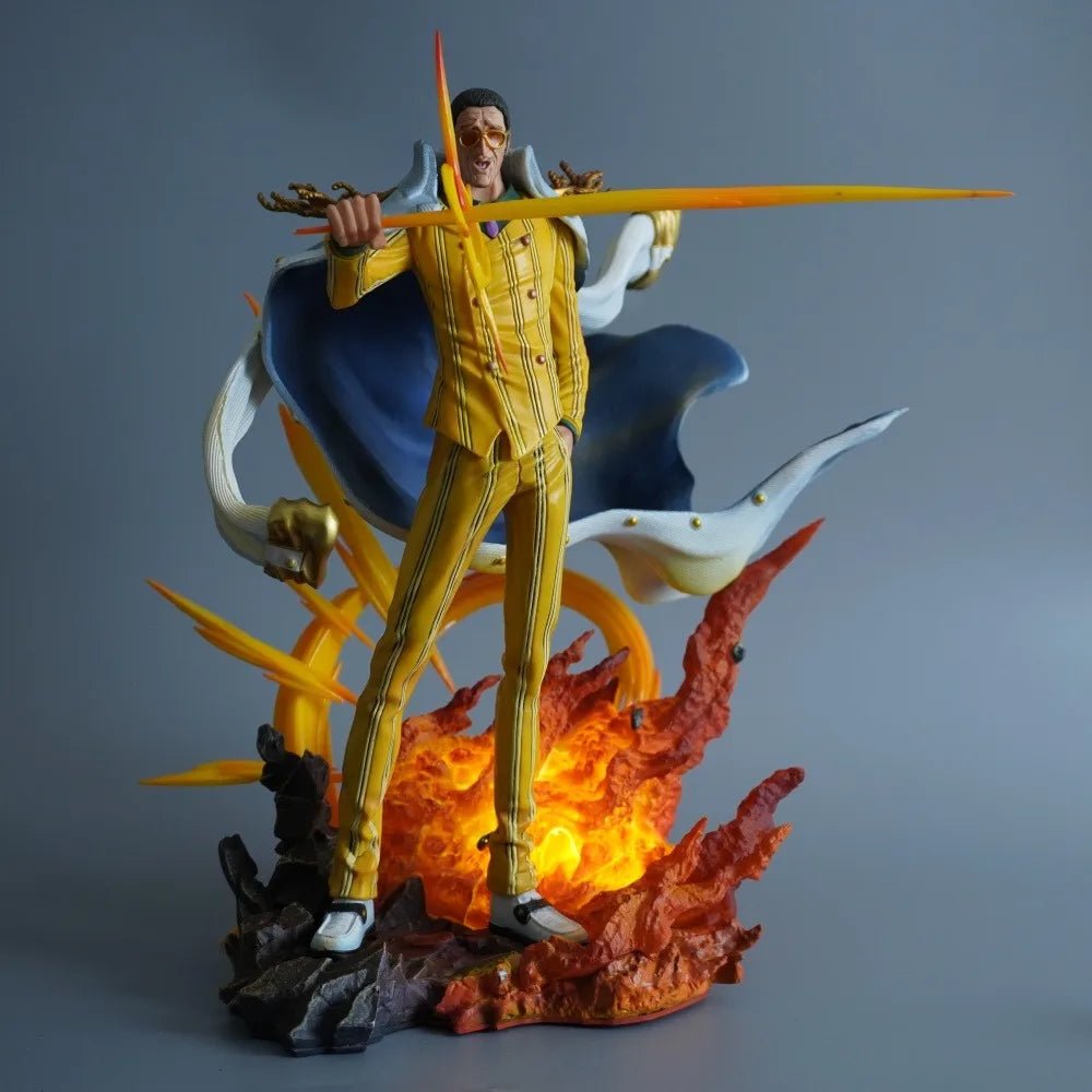 27.5cm One Piece Anime Figure — Borsalino PVC Action Statue, Desktop Collectible Model Toy, Gift for Fans