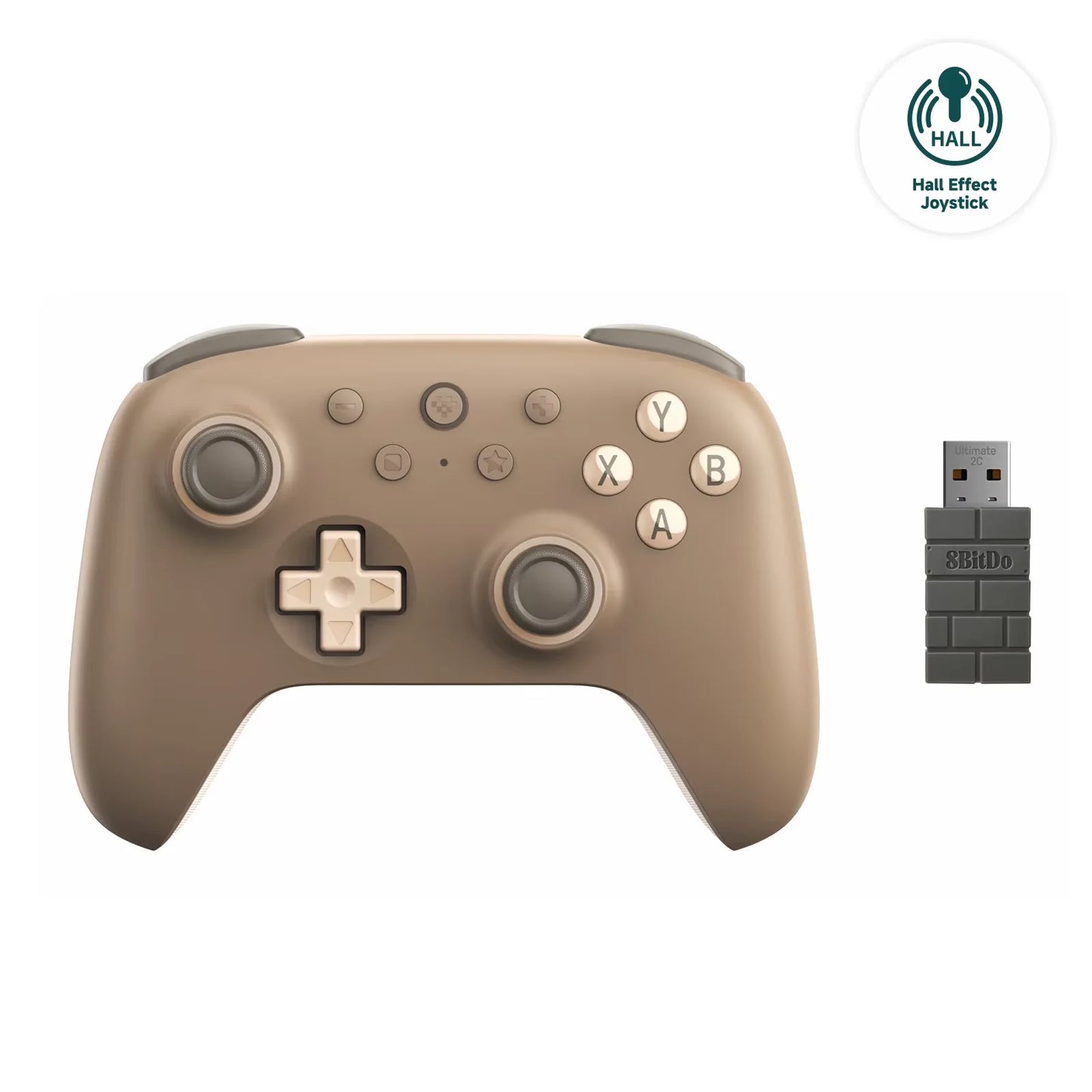 8BitDo Ultimate 2C Wireless Gaming Controller – Hall Effect Gamepad for PC, Windows, Steam Deck, Raspberry Pi & Android