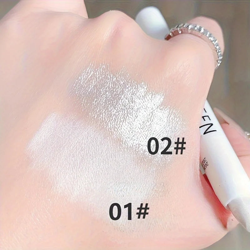 Shimmering Highlight Stick – Glitter White Eyeshadow Pencil for Bright, Dazzling Eye Makeup