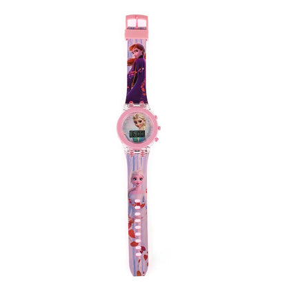 Flash Light Spiderman Kids Watch – Cartoon Hello Kitty & Mickey Design for Boys & Girls, Student Gift with Free Shipping