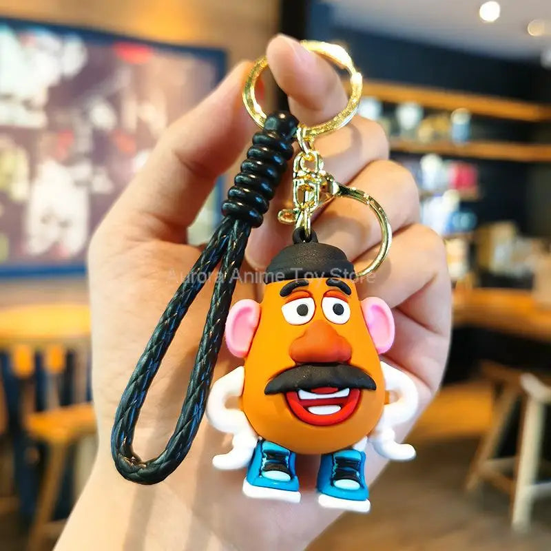 Kawaii Anime Disney Toy Story Keychain – Cartoon Doll Pendant Keyring for Kids, Personalized Gift
