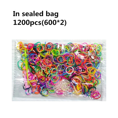 Creative Rainbow Loom Bands Set – Colorful DIY Rubber Bracelet Making Kit for Girls’ Crafts and Birthday Gifts
