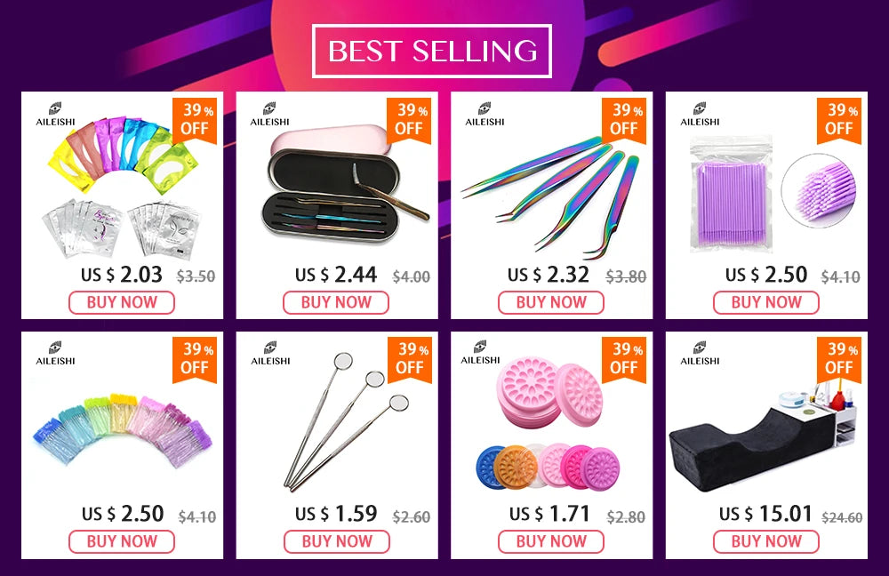 AILEISHI 100PCS Disposable Eyelash Glue Cup Rings – Lash Extension Pigment Holder Tattoo Makeup Tools