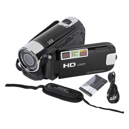 2.7-inch 4K Vlogging Camera – 48MP DV Camera with Rotatable TFT Screen, 16X Digital Zoom & USB Cable