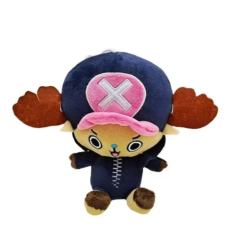 One Piece Anime Plush Toys - Luffy, Zoro and Chopper Stuffed Dolls, Cute Pendant Accessories and Holiday Gifts
