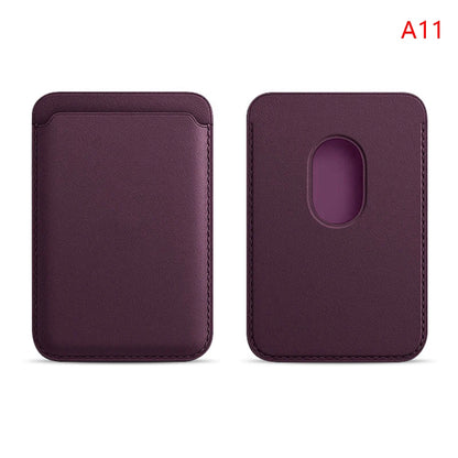 Luxury Magnetic Leather Wallet Case for iPhone 12–16 Pro Max — MagSafe Card Holder Phone Cover