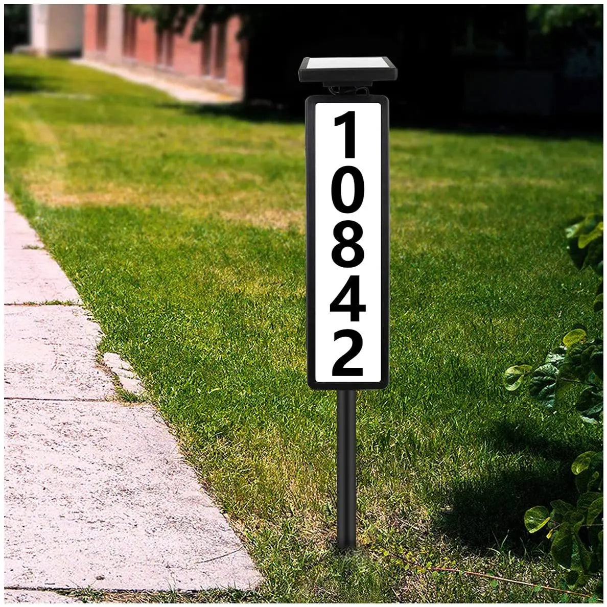 Solar Door Sign Lights - Automatic Outdoor Address & Mailbox Lights for Homes and Commercial Areas