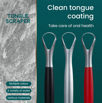 Y-Kelin Stainless Steel Tongue Scraper – Oral Cleaner Brush for Fresh Breath and Hygiene Care