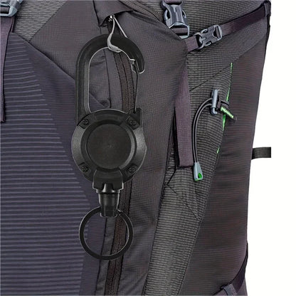 1/2/4PCS Retractable Keychain Badge Reel – Heavy Duty Extendable Holder with Carabiner for Men’s Outdoor Bags