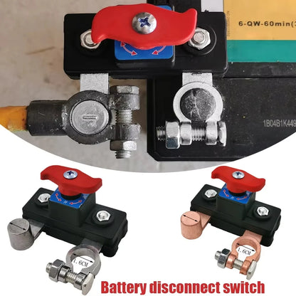 12V/24V Car Battery Cut-Off Switch – Automatic Circuit Breaker Disconnect, Anti-Leakage Power Protector Universal Auto Accessory