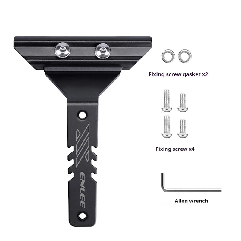 ENLEE Aluminum Bike Water Bottle Cage Extension Bracket – MTB & Road Bicycle Saddle Seat Mount Adapter for Cycling Hydration Setup