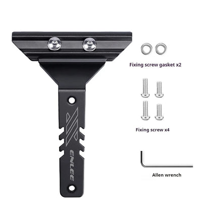 ENLEE Aluminum Bike Water Bottle Cage Extension Bracket – MTB & Road Bicycle Saddle Seat Mount Adapter for Cycling Hydration Setup
