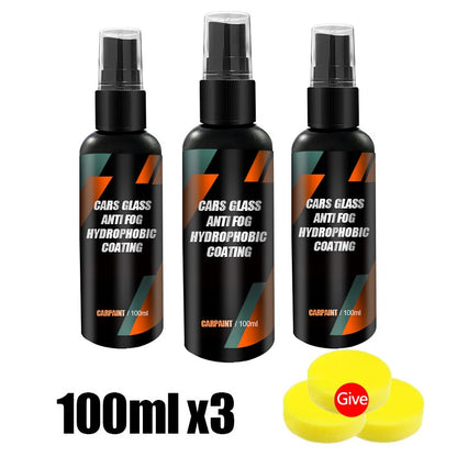 Car Glass Water Repellent Spray – Hydrophobic Anti-Rain Coating for Windshields, Windows, and Side Mirrors