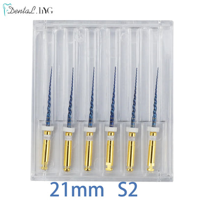 Dental SX-F3 Blue Nitinol Rotary Files – Endodontic Root Canal Engine Tool for Dentistry