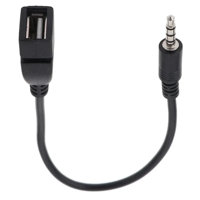 3.5mm AUX to USB Audio Cable - Car Music & Headphone Converter for Car Electronics