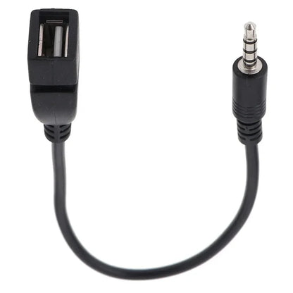 3.5mm AUX to USB Audio Cable - Car Music & Headphone Converter for Car Electronics