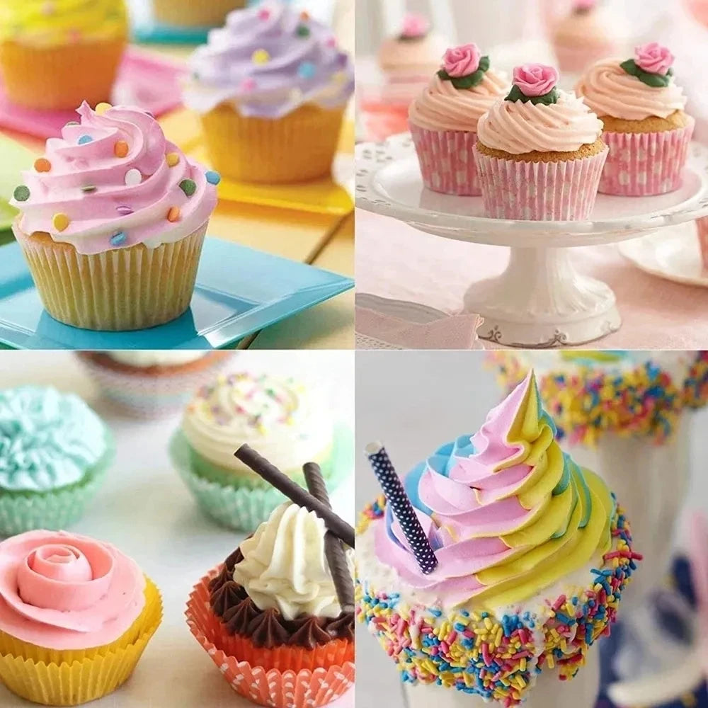 Purple Silicone Pastry Bags with Stainless Nozzles - Perfect for DIY Cake Decorating and Cream Icing