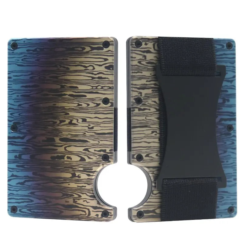 RFID Blocking Metal Wallet – Slim Aluminum Credit Card Holder & Money Clip for Business and ID, 2024 All Colors