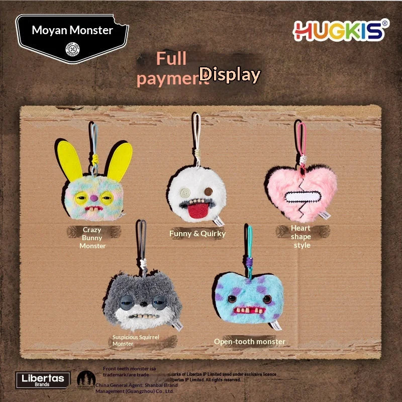 Hugkis Fuggler Plush Monster Toy - Funny Ugly Rabbit Stuffed Doll Pendant Gift