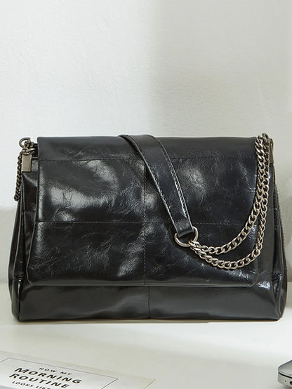 2024 Women's Large Capacity Chain Tote Bag – High-End Commuting Bag, Fashionable Single Shoulder for Spring/Summer