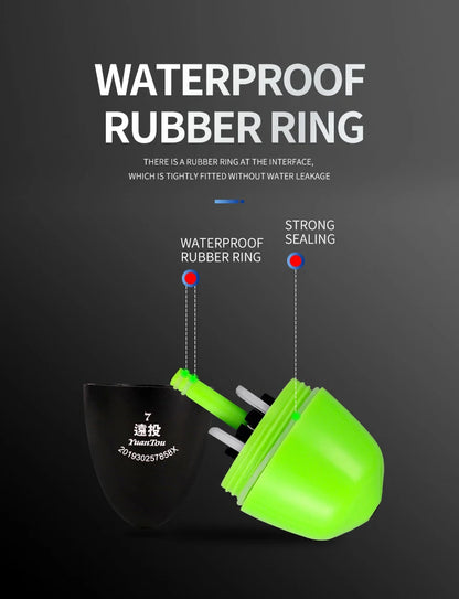 TAIYU Luminous Fishing Float Set – High Sensitivity Red & Green Adjustable Waterproof Electronic Bobbers