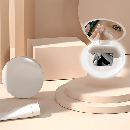 UV Mirror Sunscreen Testing Camera – 2X Magnification, 3.5in Pocket Size for Travel Makeup & Skin Protection