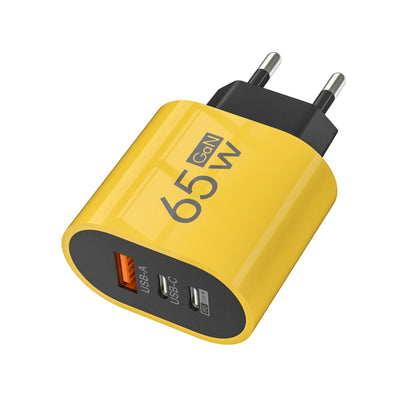 65W GaN Fast Charging USB Type C Wall Charger Adapter for iPhone and Samsung - PD QC3.0 Quick Charge