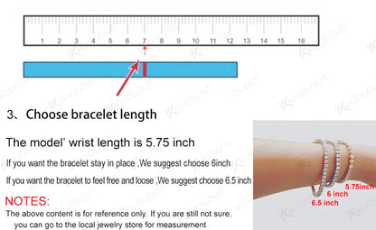 Kuololit Bezel Set Moissanite Tennis Bracelet – Solid 14K/10K/925 Silver, Round D VVS1 for Women, Engagement & Christmas Jewelry