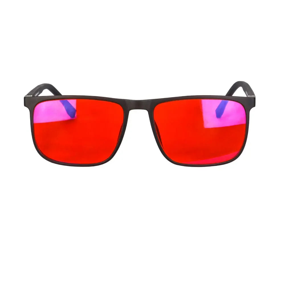 SHINU Blue Light Blocking Glasses – Red Lens Anti-Glare Eyewear for Men to Reduce Eye Strain