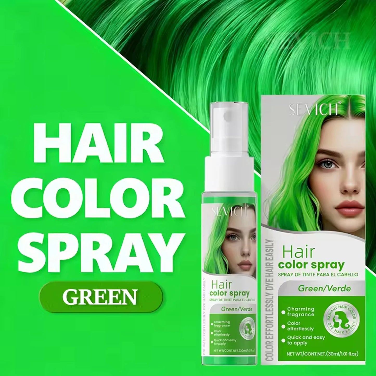 Temporary Hair Color Spray - Washable Instant Hair Dye for Multi-Color DIY Styling, Parties & Salon Looks