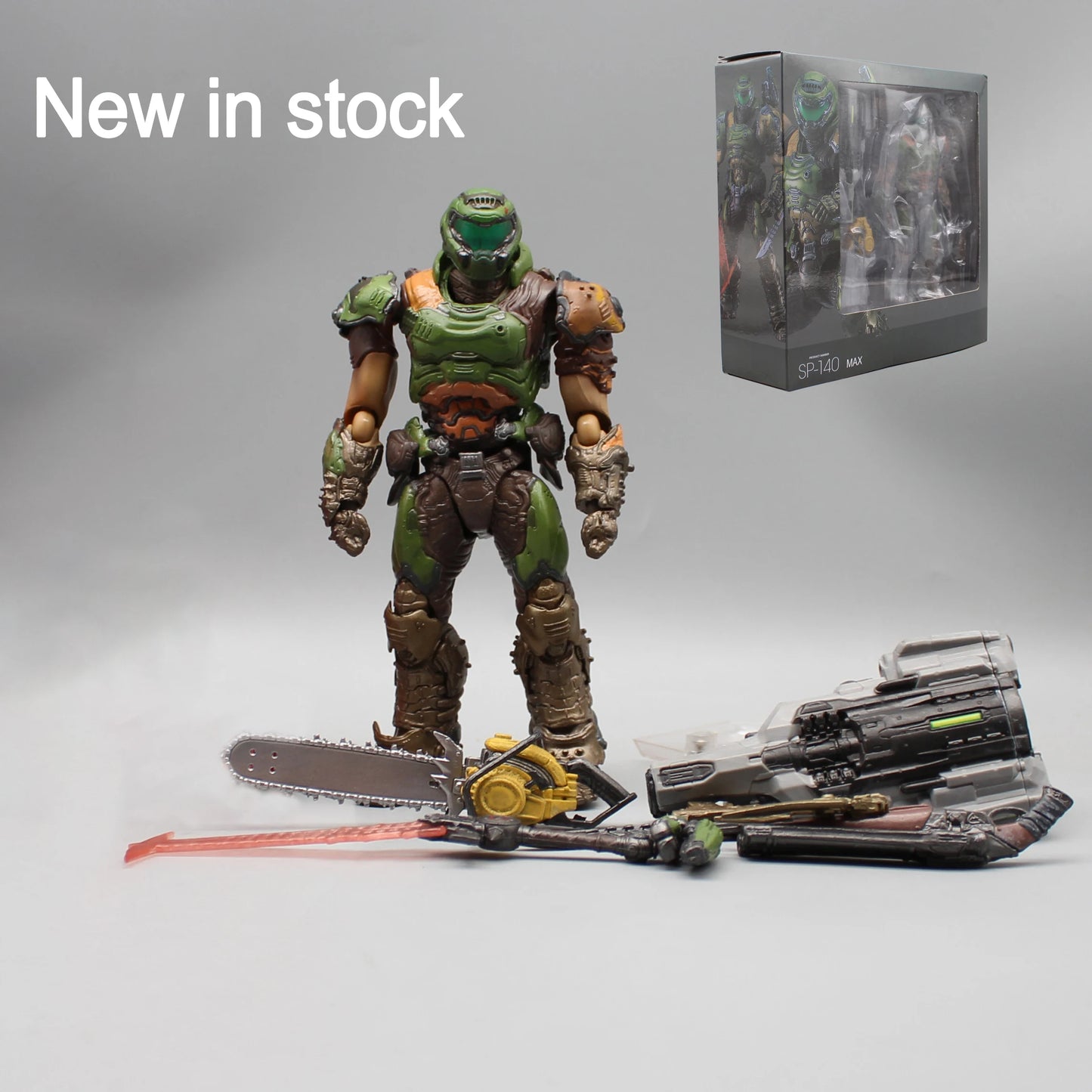 17cm Figma SP-140 Doom Slayer Eternal Action Figure — Anime Destroy Warrior Collectible, Movable Figurine Model Toy Gift