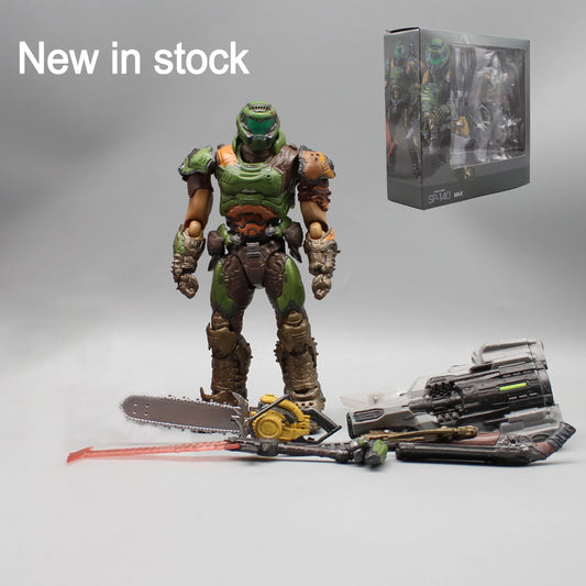 17cm Figma SP-140 Doom Slayer Eternal Action Figure — Anime Destroy Warrior Collectible, Movable Figurine Model Toy Gift