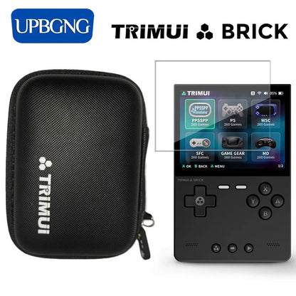 Trimui Brick Screen Protector EVA Case – Portable Cover for TG3040 Tempered Glass Film Accessories