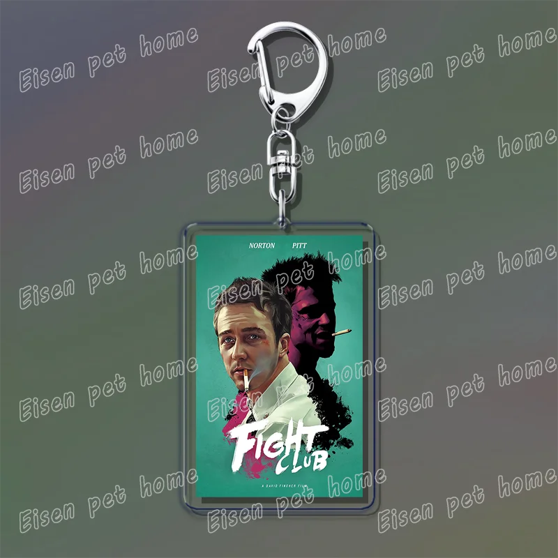 Classic Movie Keychains – Jaws, Fight Club, Avatar Pendant Key Rings for Bags & Fan Gifts