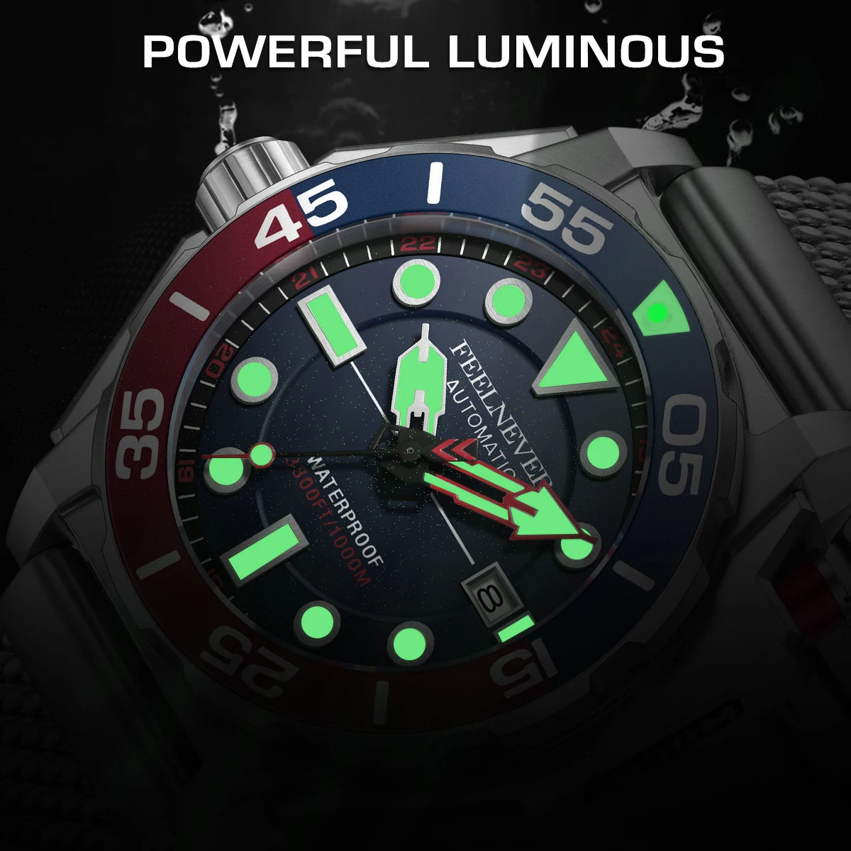 FeelNever Luxury Automatic Watch for Men – Fashion Business & Military Mechanical Waterproof Wristwatch