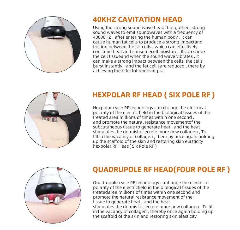 Missheart 9-in-1 40K Ultrasonic Cavitation Massager – Weight Loss, Lifting & Firming Device (US/EU Fast Shipping)