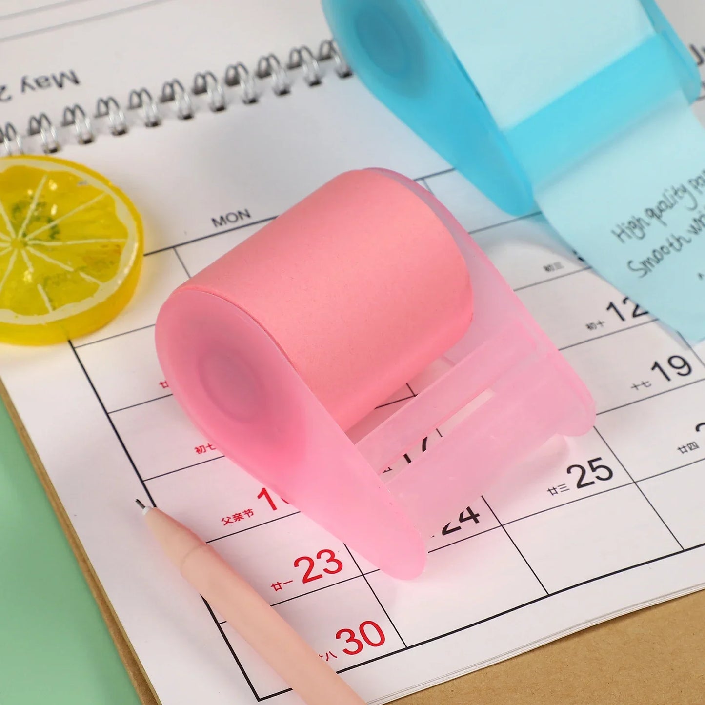 JIANWU Creative Roller Sticky Notes – Reusable Memo Notepad for Office, Diary & Message Writing Stationery Accessories