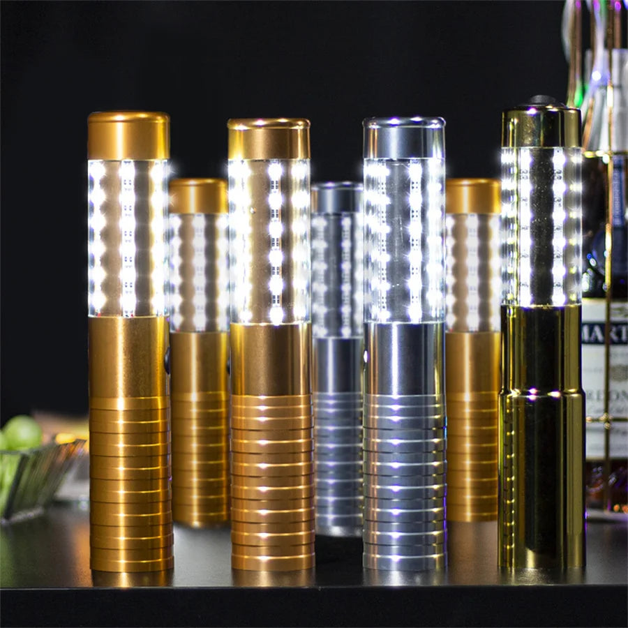 Rechargeable LED Flash Stick - VIP Champagne Bottle Sparkler Light for Nightclub, KTV & Bar Service