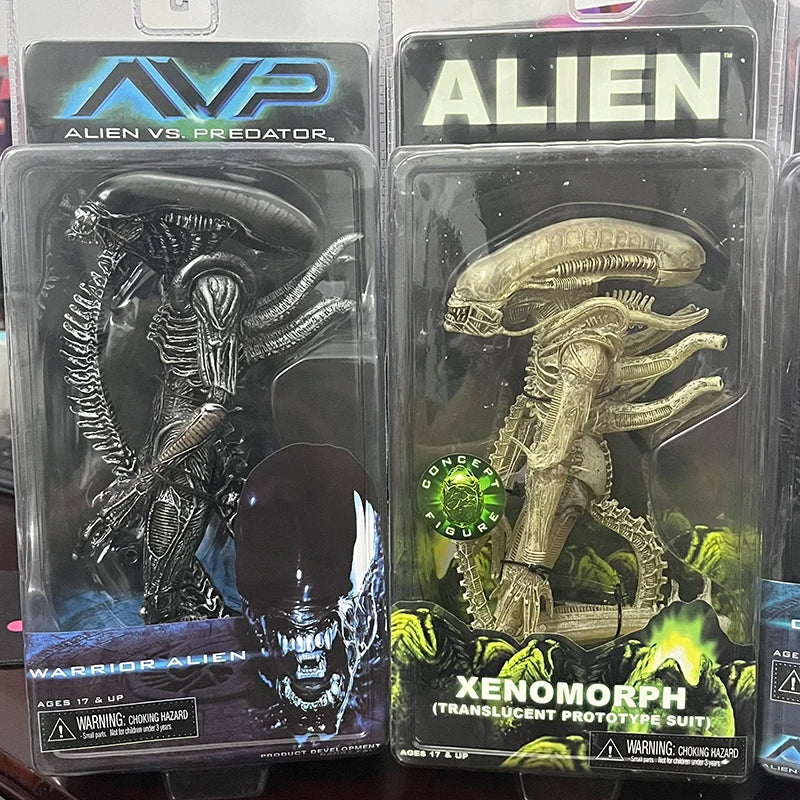 NECA Grid Warrior Xenomorph Action Figure – Alien vs Predator Collectible Toy Gift