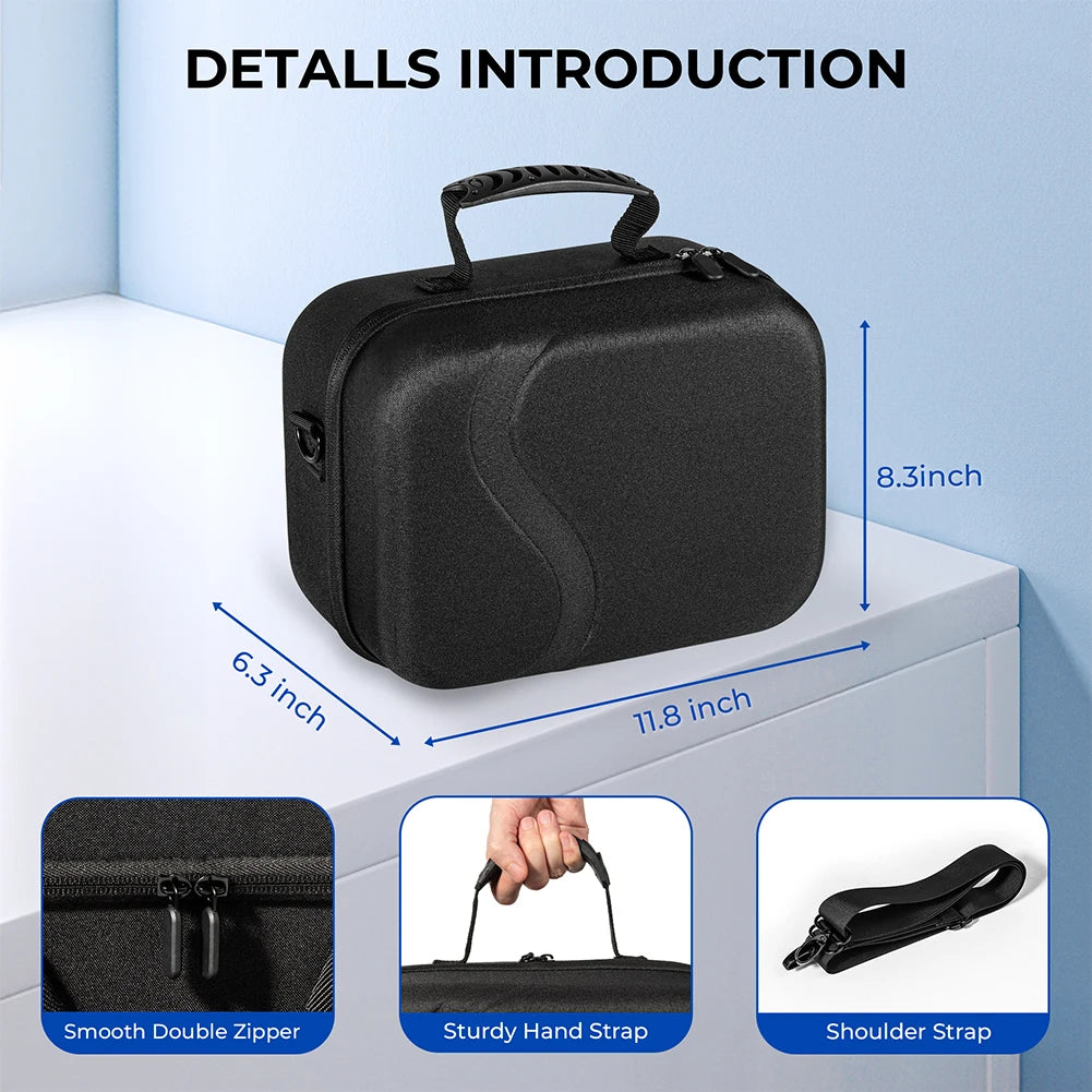 Storage Case for Meta Quest 3 & BOBOVR M3 Pro – Waterproof Hard Shell Travel Case with Shoulder Strap
