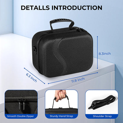 Storage Case for Meta Quest 3 & BOBOVR M3 Pro – Waterproof Hard Shell Travel Case with Shoulder Strap