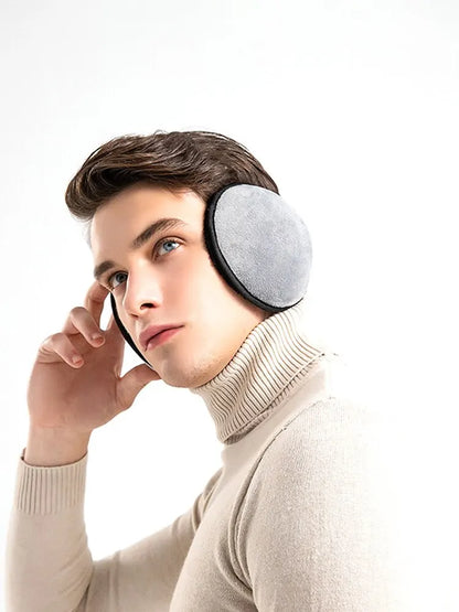 Winter Korean Men's Warm Ear Protection Caps - Padded Ear Muffs for Enhanced Comfort
