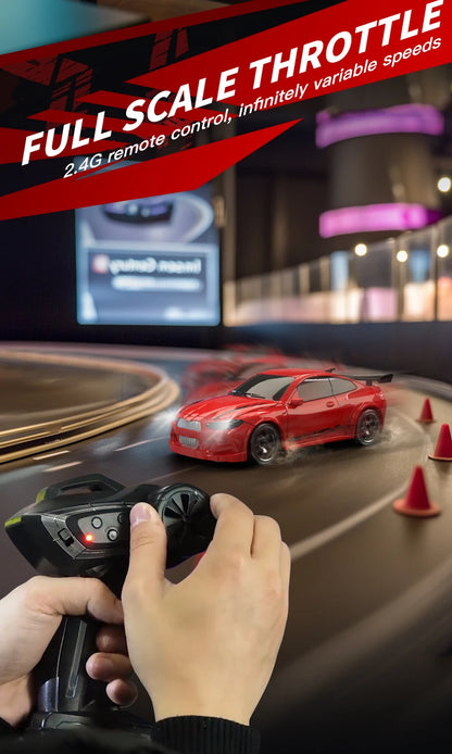 4WD 1:64 Mini RC Drift Car — 2.4GHz Palm Racing Remote Control Toy for Kids & Collectors