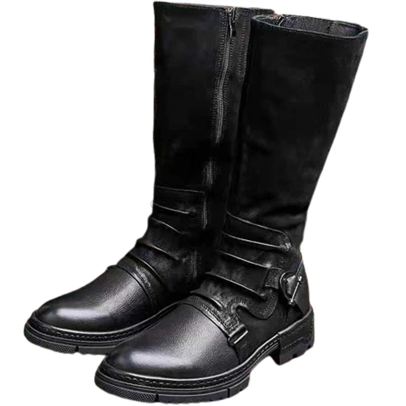 Men’s Medieval PU Leather Ankle Boots - Retro Victorian Renaissance Cosplay Shoes